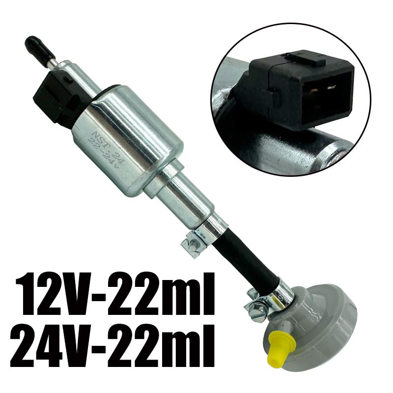 2X 12V 24V 2-5KW Car Air Diesel Heater Oil Fuel Pump For Webasto Eberspacher Truck Parking Heater Pulse Meter Pump w/ Damper