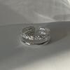 Anello Semplice Retrò Industria Pesante Argento Sterling 925 da Donna Senso di Alta Gamma Lusso Leggero Coreano Ins Vento Freddo Design di Nicchia Gioielleria