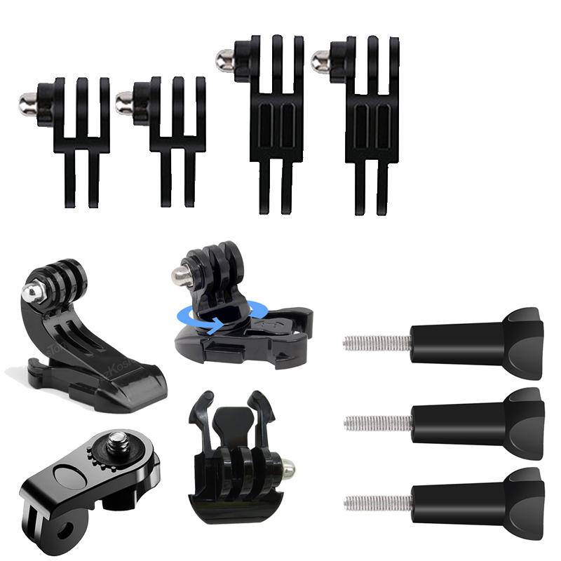 Helmet Adhesive Sticky Mounts Flat Curved Mount For GoPro Hero 13 12 11 10 9 8 Insta360 X5 X4 AKASO DJI OSMO Action 5 Pro SJCAM