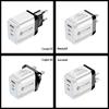 Universal Charger Power Adapter: Compatible with EU, US, UK, and AU Standards (1U + 2PD)