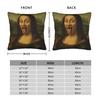 Funny Tongue Out Mona Lisa Pillow Case Morden Pillow Cover Square Pillowcases For Living Room Bed Chair