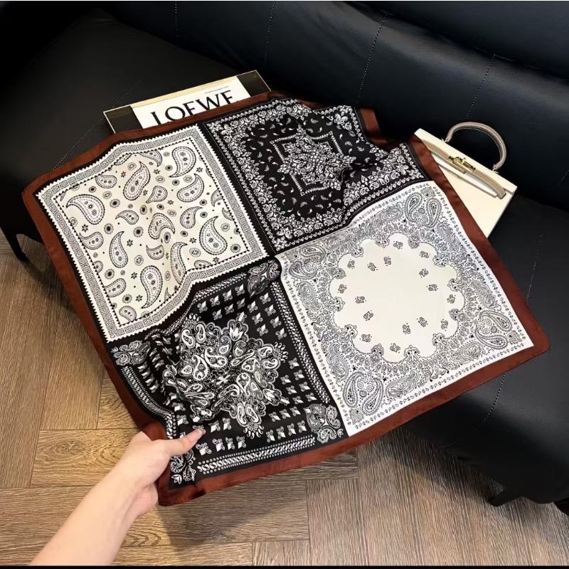 Small square scarf silk scarf men's neck protection scarf professional wear with shirt thin scarf 70x70 scarf
