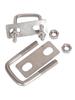 304 Stainless Steel U-Shaped Pipe Clamp Set with Baffle, Bolt, Screw Nut, and Saddle Clip
