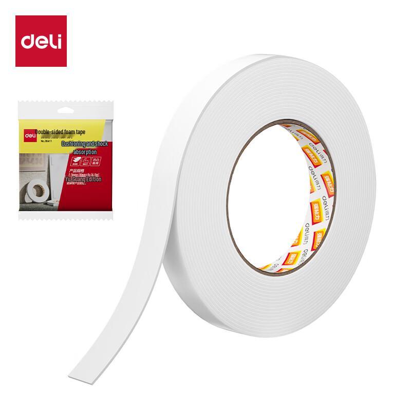 Deli 30411 High Viscosity EVA Foam Double-Sided Tape