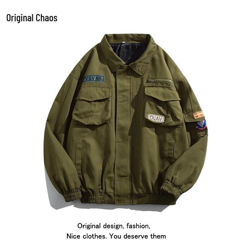 

Мужская модная осенне-зимняя куртка-пилот: Ветровка для бейсбола высокого класса в винтажном стиле XXXL