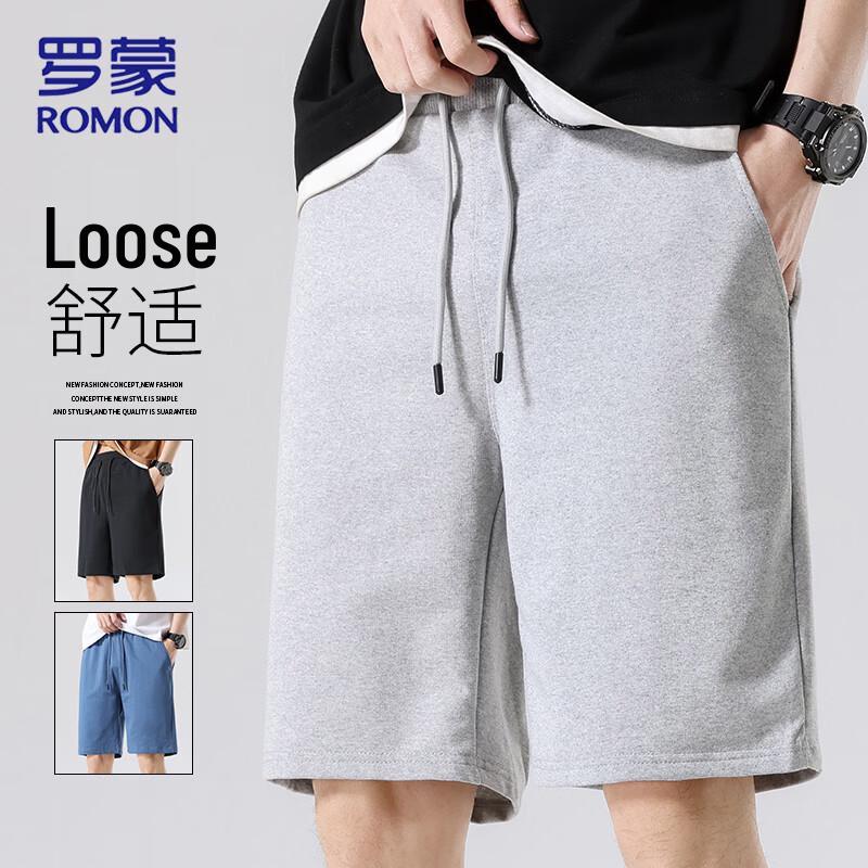 

ROMON Men s Ice Silk Blend Loose Summer Shorts 5XL