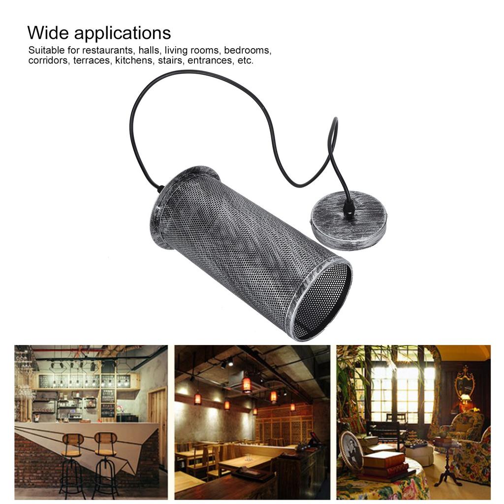 Industrial Mesh Lampshade E27 Iron Art Pendant Light Shade for Bar Cafe AC85‑265V