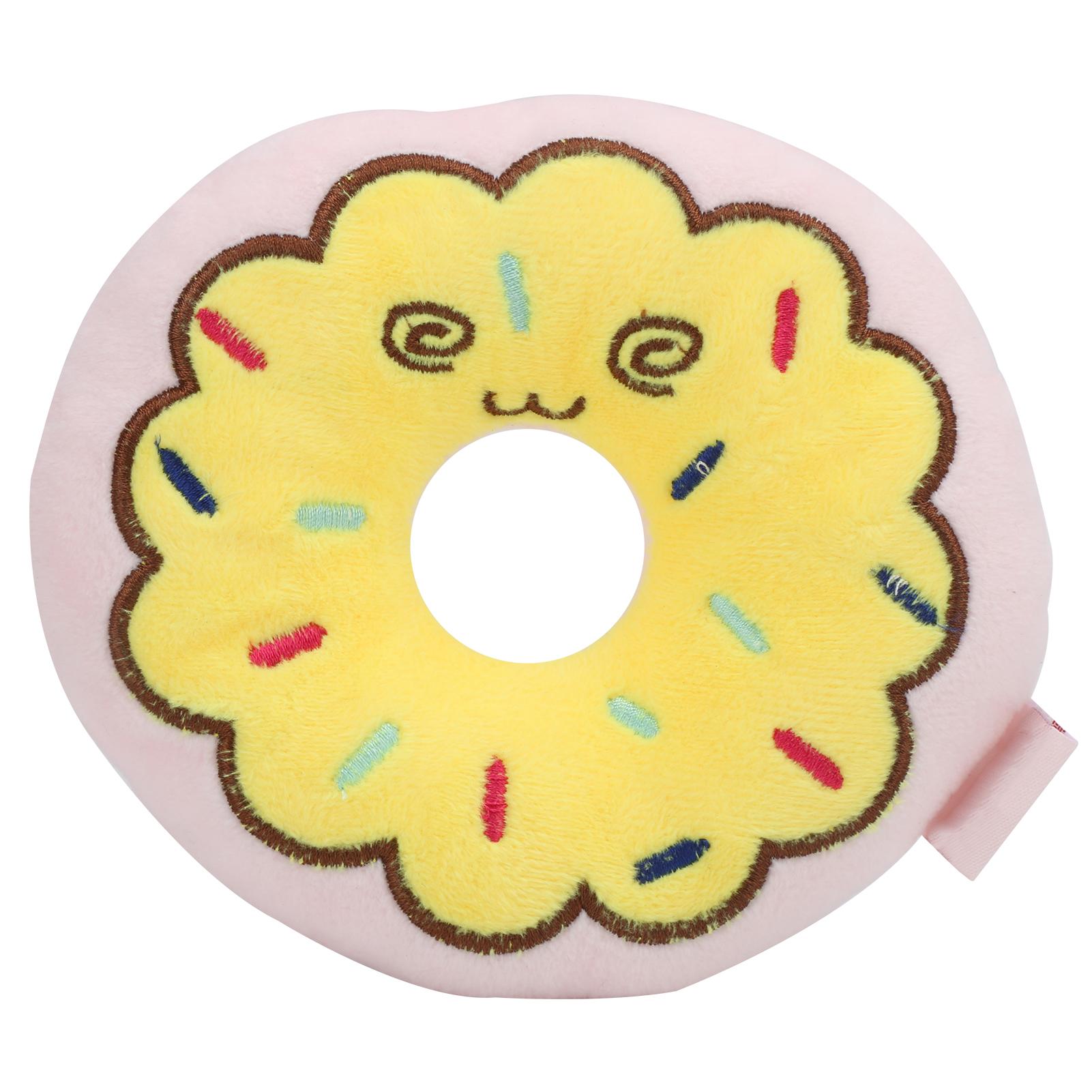 

пончики для домашних животных жевать игрушку мини-макарон пончики плюшевая пищая игрушка для собак домашние животные кусаются