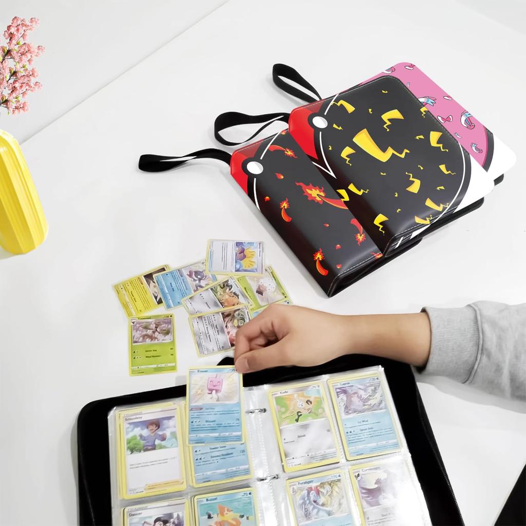 Kaardifailide kaardiköitja Kemoni kaardifailiga ühilduv kaardiköitja 4 taskuga hoiuruum 50 tükki sideaine 400 tüki hoiuruumi, valmistatud esmaklassilisest PVC-nahast, täiuslik