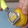 Multifunctional Lemon Zester & Juicer - Green Handle Stainless Steel Blade for Citrus Juicing & Grating, Kitchen Tool