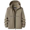 Men's Fleece-Lined Thick Jacket: Autumn/Winter Warm, Plus Size, Windproof & Waterproof Outdoor Coat.