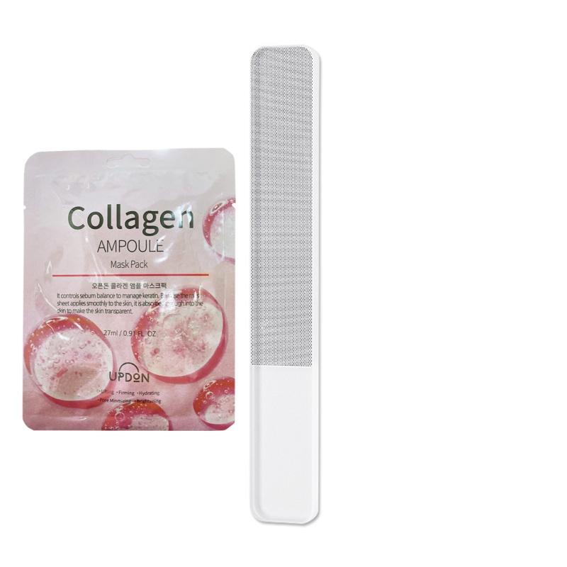 Inhak Professional Lima per Unghie in Vetro Nano Durevole Lucidante Lime per Manicure Unghie