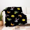 "Looney Tunes Character Phone Case Cover"Blanket Flannel Throw Blanket for Sofa, Bed, Travel, Camping, Office