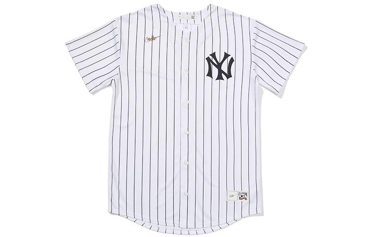 Nike x MLB Solid Color Shirt Summer Kids White 3Z3B7ZK9B-NYY L