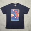Ronald Reagan 100% Cotton T-shirt Mens Tees Top Reagan Library Men Large Cotton Blue