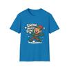 Unisex Softstyle T-Shirt Snow Much Fun Dancing Elf Funny Winter Christmas