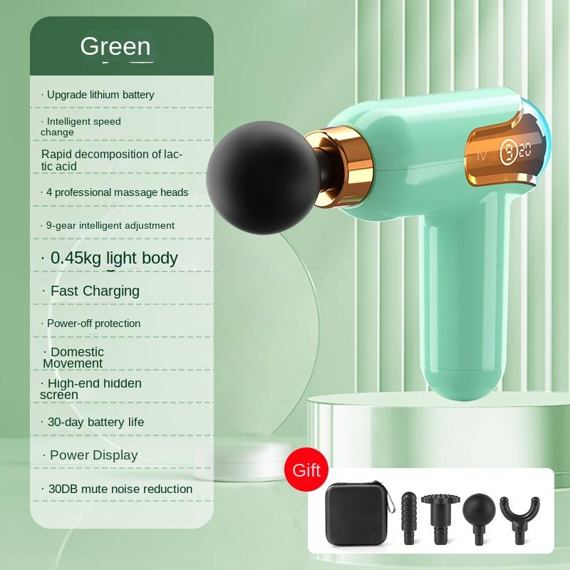 LCD Intelligent Frequency Control Fascia Gun Mini Portable Usb Whole Body Massager Electric Neck Membrane Instrument
