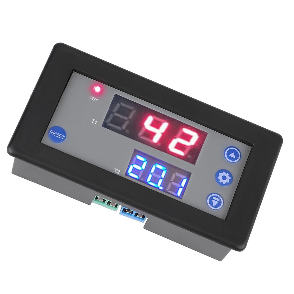 12V Timing Delay Relay Module Cycle Timer Digital LED Dual Display