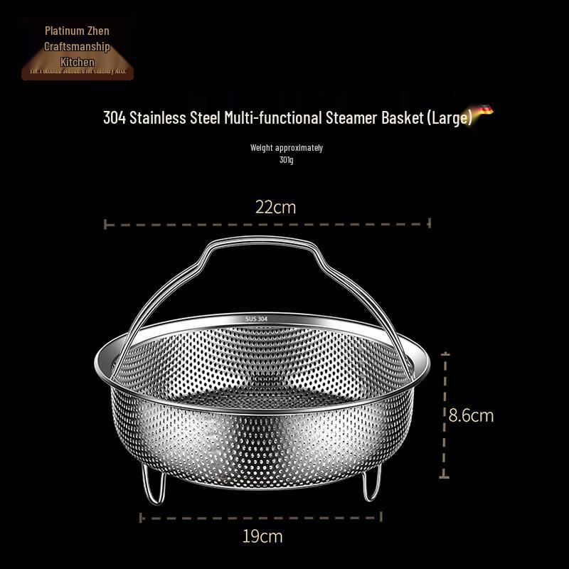 304 Stainless Steel Multi-Function Steamer Basket