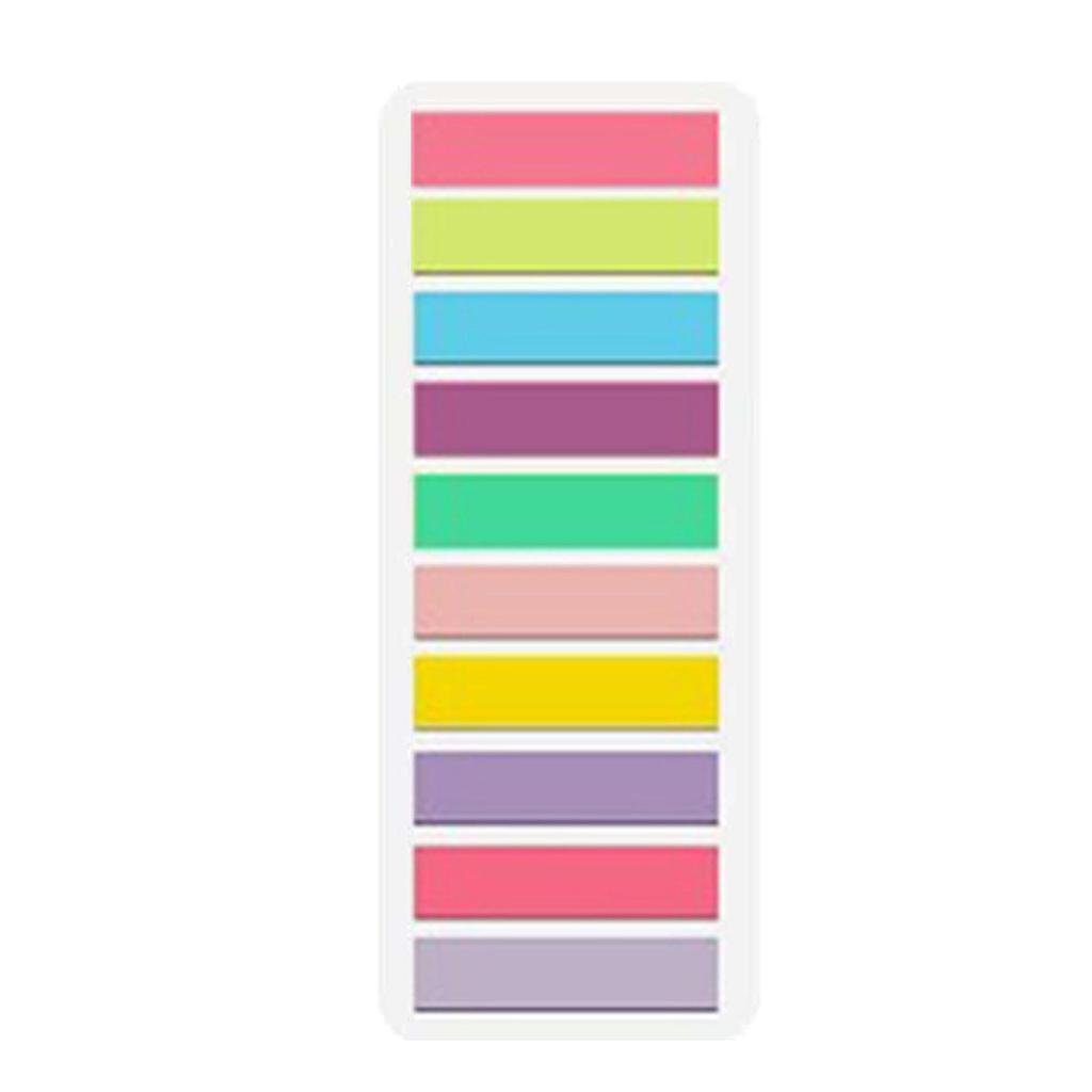 Transparent Morandi Color Writable PET Index Tab Sticky Notes