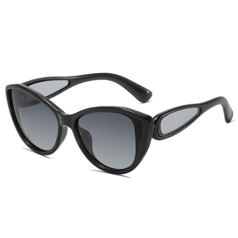 Women's Retro Cat-Eye Polarized Sunglasses - Small Frame, High-End Sun Protection, Korean Street Style