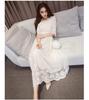 Village Embroidered Long Party White Flared Long White Long White Long Lace Wedding Size 323 H&T Women's Dress, White, Dress, Dress, Dress, Dress,