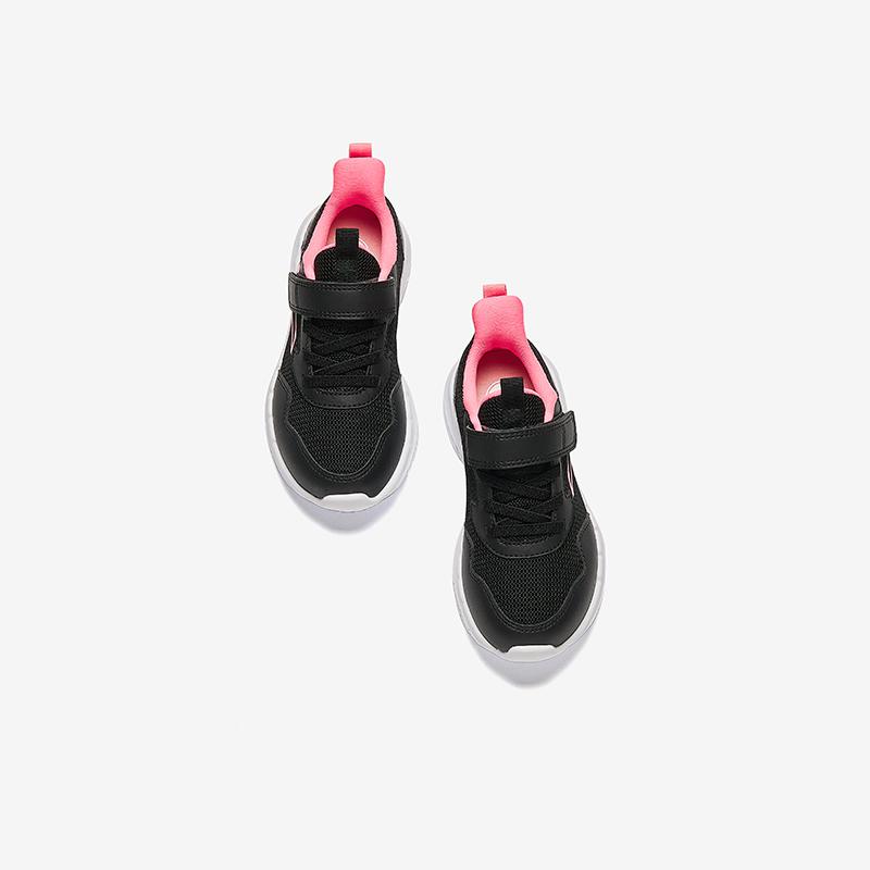 Anta Kids Vitality Comfortable Casual Lightweight Shock Absorption Low Top Running Shoes Kids Sneakers Black White A22439951-7