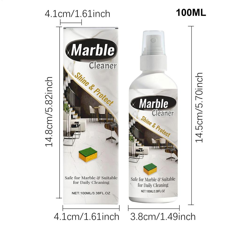 100ml Stone Cleaner Polishes Deep Stain Remover For Granite Marble Quartz Slate Floors Marble Shine Restorer Stain Remover 1pcs