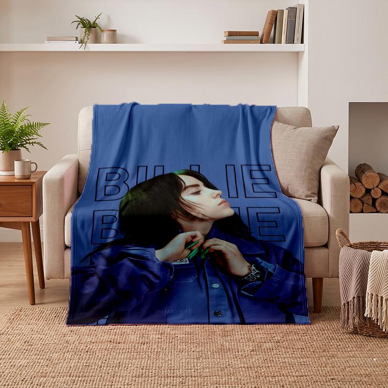 Billie Eilish Soft Warm Flannel Blankets Comfortable Blanket for Home Decoration Gifting