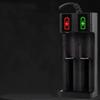 1/2 Slot Charging Adapter Rechargeable Battery for 18650 3.7V Battery USB Fast Charging with LED Status Display for Travel