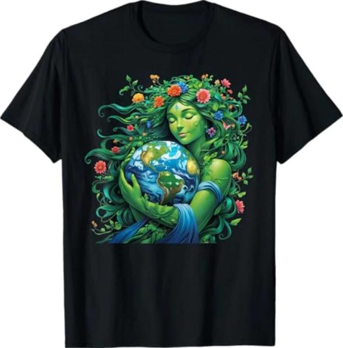Green Mother Nature Earth Day Earth Mother Planet Nature TShirt S