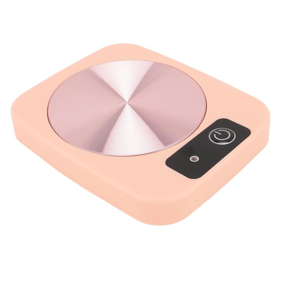 Pink ABS Heating Cup Coaster for Home & Office | Keeps Drinks Warm