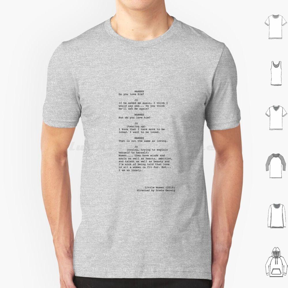 Little Women Script Excerpt T Shirt Cotton Men Women DIY Print Little Women Saoirse Ronan Watson Florence Pugh Greta Gerwig