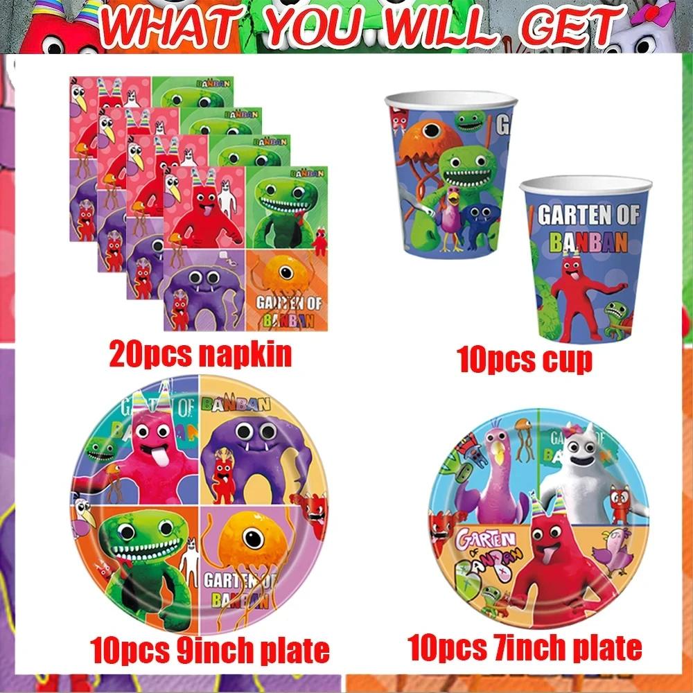 Garten Of Banban Birthday Balloons Party Supplies Gift Bags Plates Cutlery Decorations Child Birthday Party Favors Baby Shower