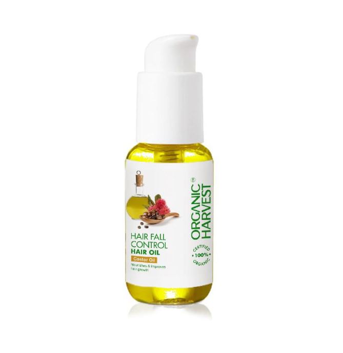 Castor Oil for Hair Loss (50 Ml), Hair Fall Control Castor Oil, Organic Harvest