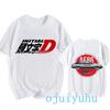 AE86 Funny Harajuku Manga T Shirt Japanese Anime Cartoon Gothic Summer Tops Initial D EU Size T-Shirt Men Graphic Tee Shirt Male