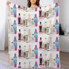 Mix Alcohol Throw Blanket Breathable Lightweight Blanket for Adults Kids