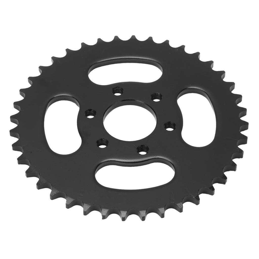 Rear Chain Sprocket 37mm Inner Hole Black 6 Holes 428 40T Stainless Steel for 4 Wheel ATV Quad Bike