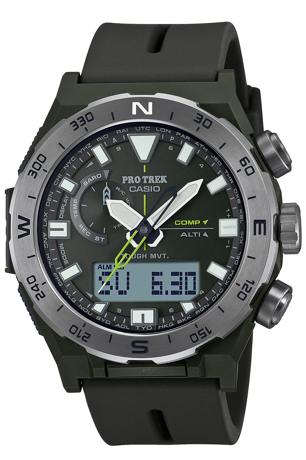 

Casio Pro Trek Climber Line Compass Solar Watch Black Radio-Controlled PRW-6800Y-3JF Men s