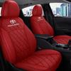 Toyota Highlander All-Season Pure Linen 5-Seat Full Back Wrap Car Cushion with Logo