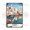 Maghreb Travel Cityscape Metal Sign Egypt Algiers Algeria Djerba Tunisia Marrakesh Morocco Alger Hoggar Oran Casablanca Agadir