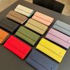 Long Doudou Wallet Women'S Leather 20% Off Multi-Card Contrast Color Large Capacity First Layer Cowhide Simple Color Matching Wallet