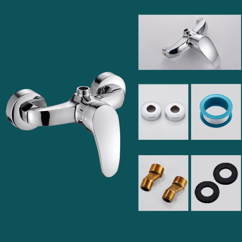 Shower Faucet Bathroom Hot and Cold Water Faucet Concealed Mixing Valve Solar Water Heater Mixing Switch Accessories