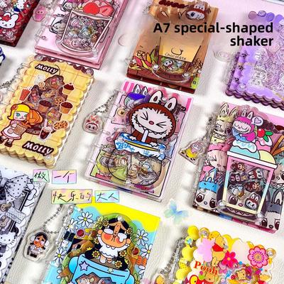 Shake Muziekboek Acryl Losbladig Boek A7 Notitieblok Handaccount Cartoon Schattig DIY Creatief Shake Boek