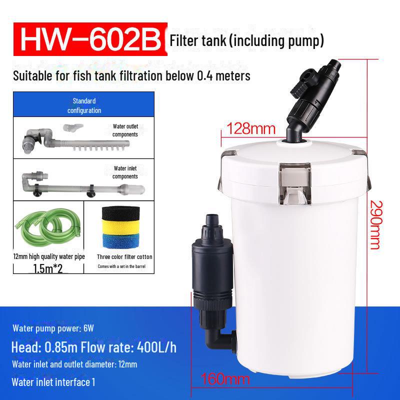 

Sensen Silent Внешний насос предварительной фильтрации для аквариумов White Bucket Body