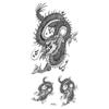 Realistic Bright Animal Totem Waterproof Rose Tattoo Stickers