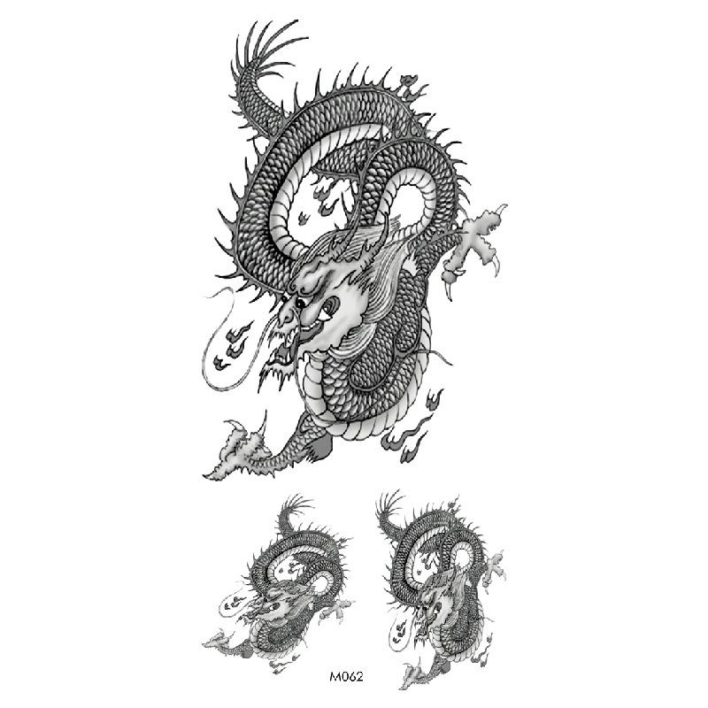 Realistic Bright Animal Totem Waterproof Rose Tattoo Stickers
