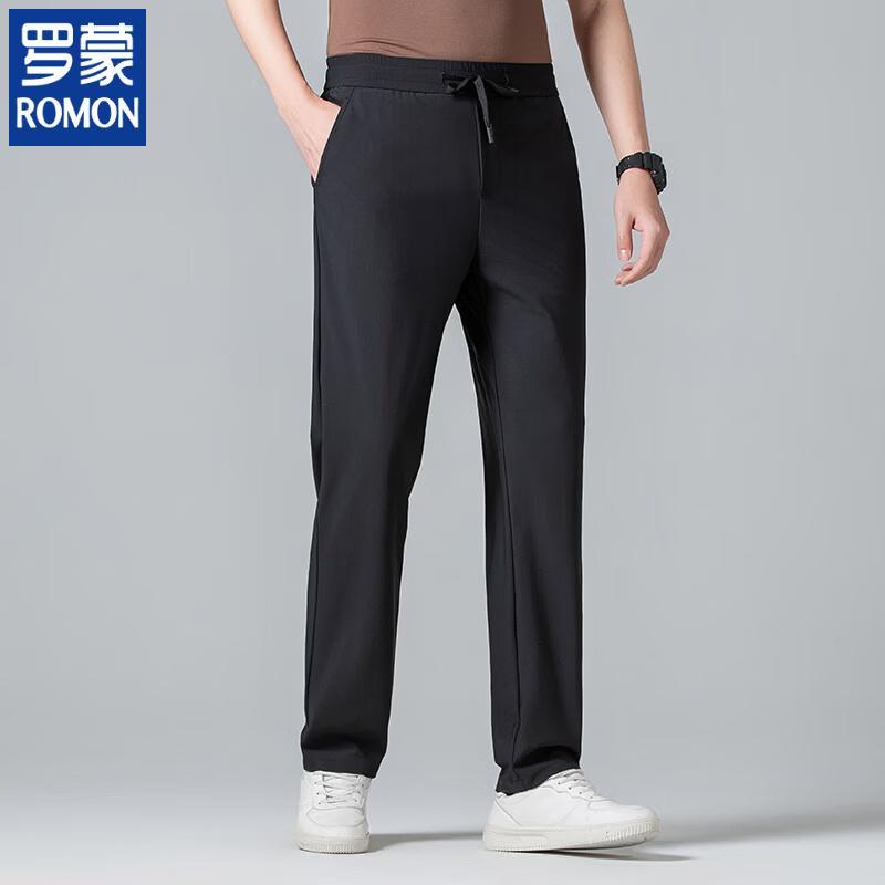 

ROMON Men s Wrinkle-Resistant Straight-Leg Business Pants 2XL