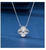 925 Sterling Silver Four-Leaf Clover Necklace - Super Flash Women's Fashion Clavicle Chain