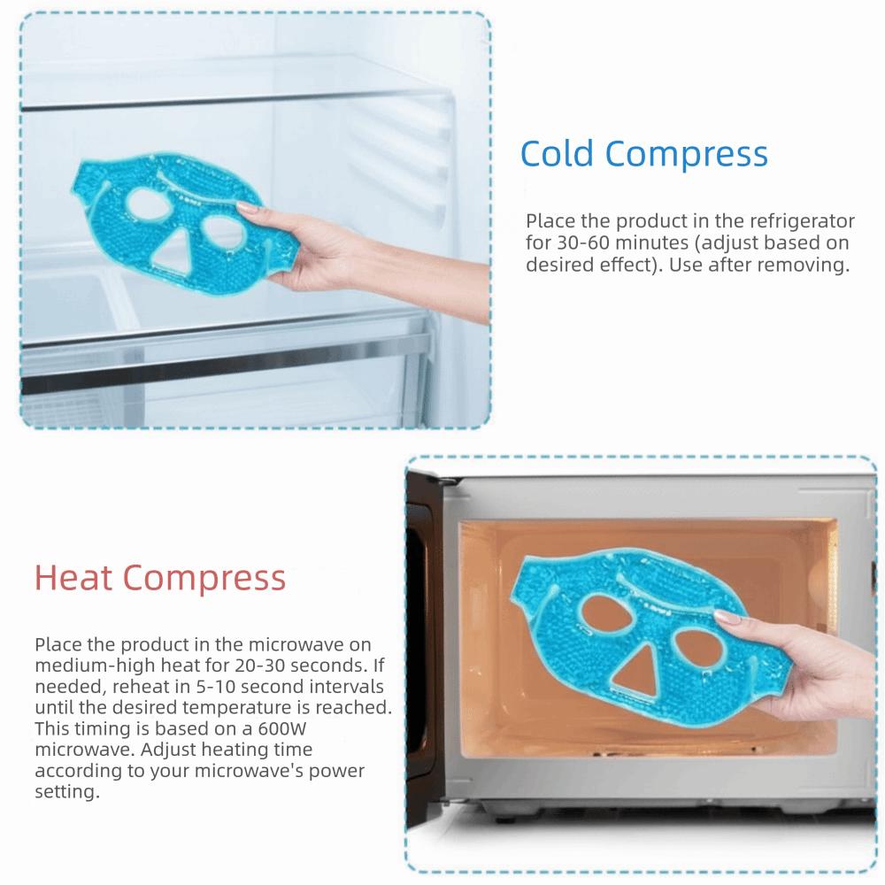 Gel Beads Compress Ice Gel Eye Face Mask Cold and Hot Heat Reusable Sleeping Ice Pack Skin Care Tool Face Ice Bag SPA
